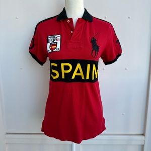 Rare Polo Ralph Lauren Spain Big Pony Polo